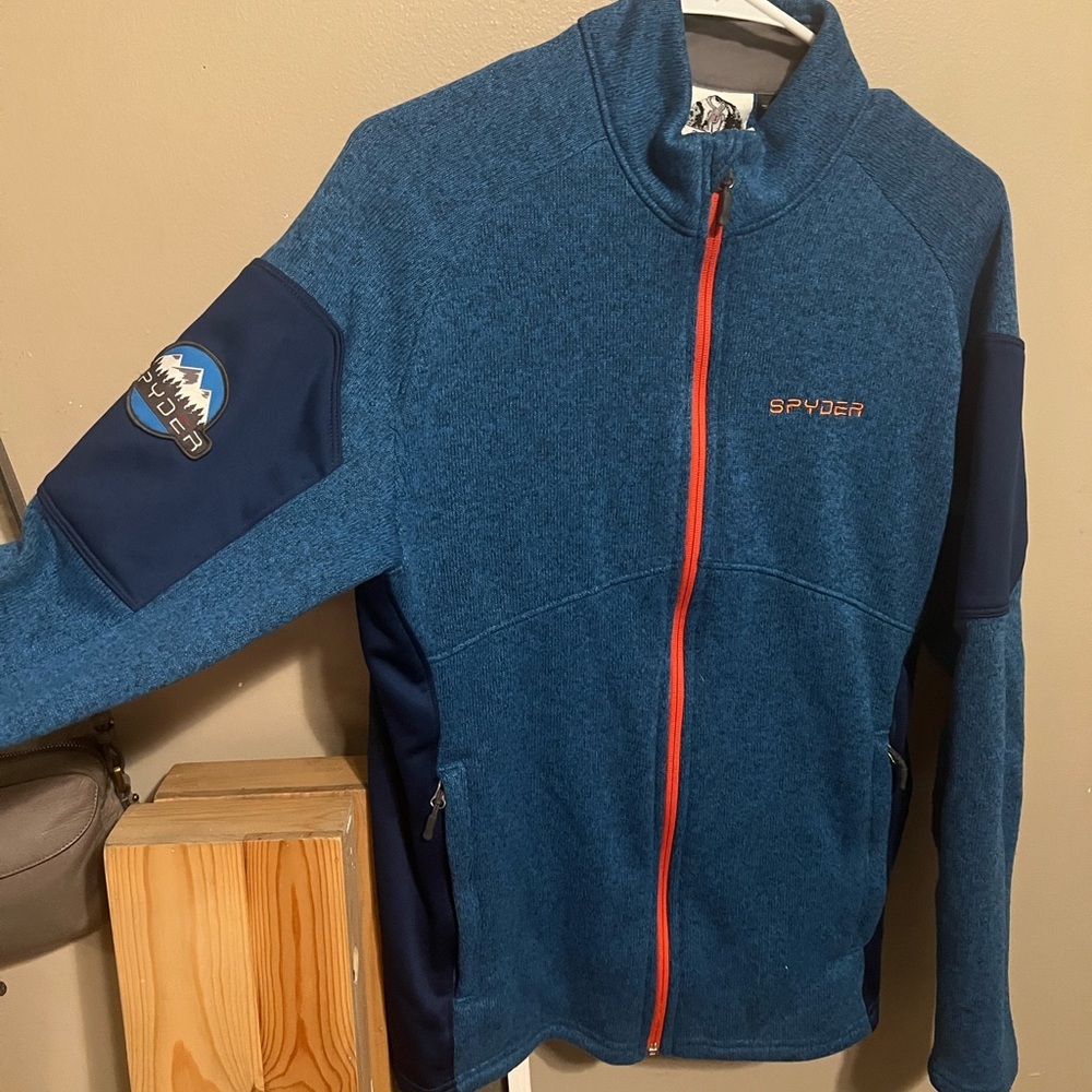 Spyder Blue and Navy Lightweight Jacket - Picture 2 of 5